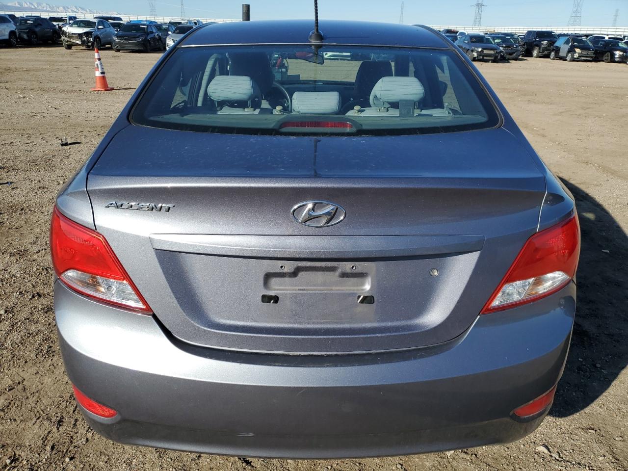 2017 Hyundai Accent VIN KMHCT4AE6HU300096 Copart auction photo, front end / side damage thumbnail 6