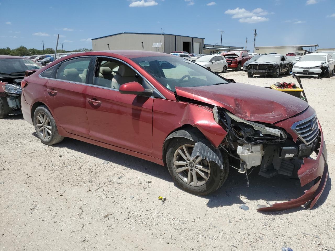 2016 Hyundai Sonata VIN 5NPE24AF6GH336100 Copart auction photo, all over damage thumbnail 4
