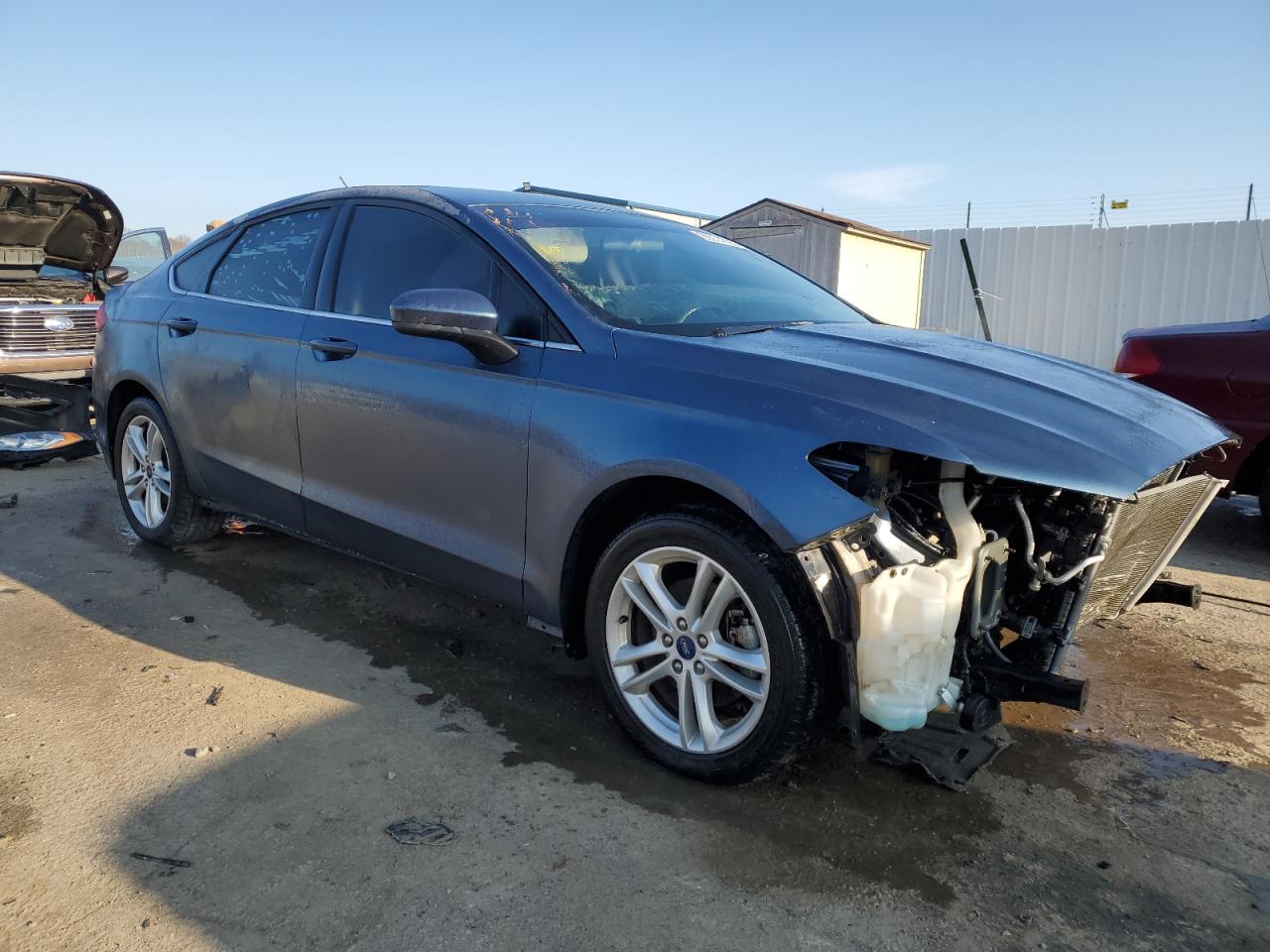 2018 Ford Fusion VIN 3FA6P0H7XJR133699 Copart auction photo, front end damage thumbnail 4