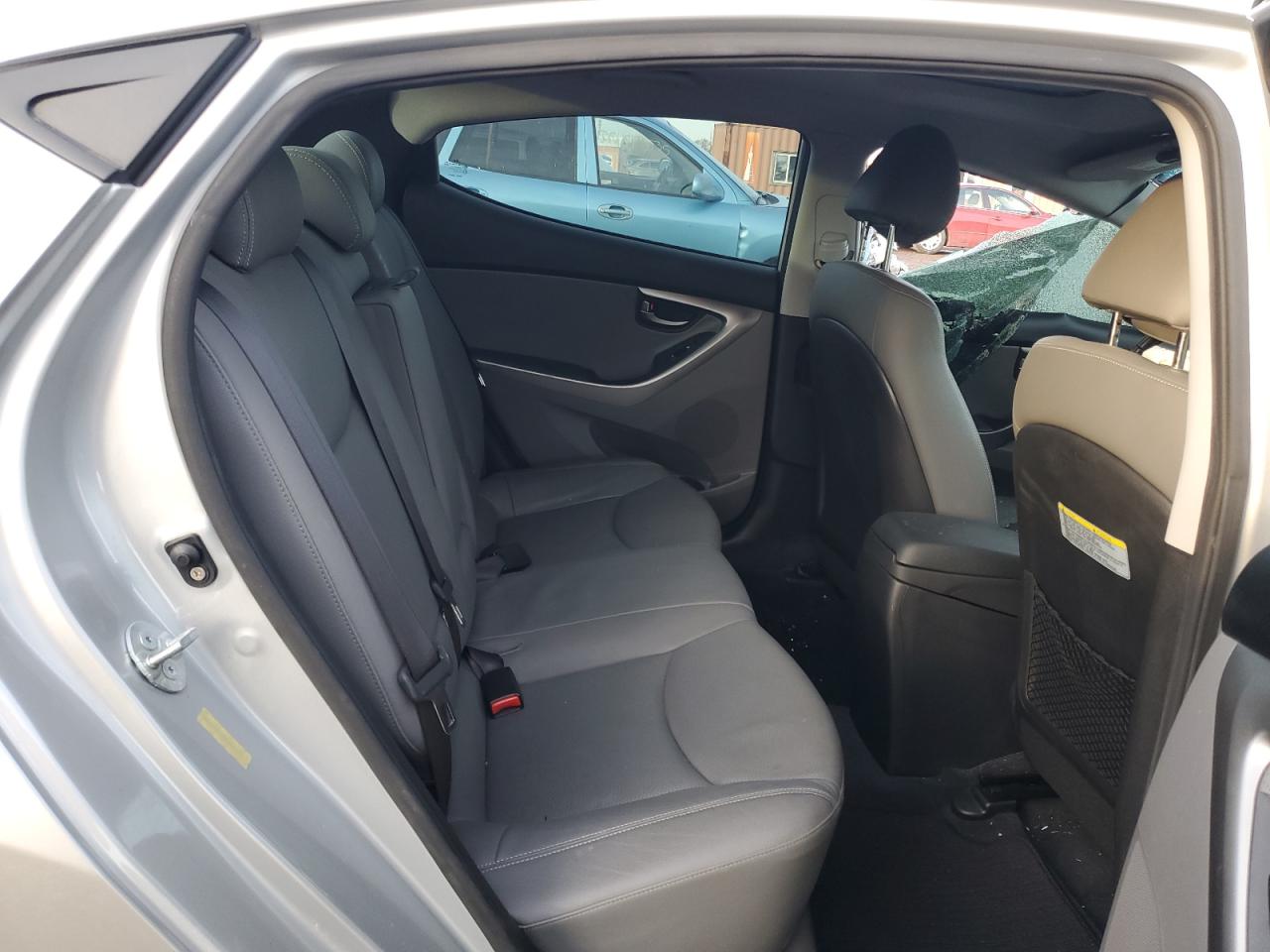 2013 Hyundai Elantra VIN KMHDH4AE6DU887030 Copart auction photo, all over / top/roof damage thumbnail 10