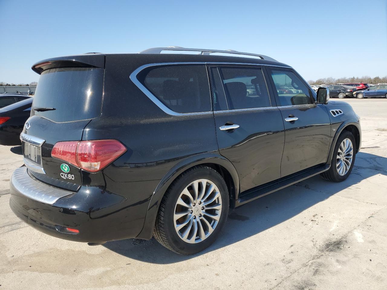 2015 Infiniti QX80 VIN JN8AZ2NE7F9080450 Copart auction photo, rear end damage thumbnail 3