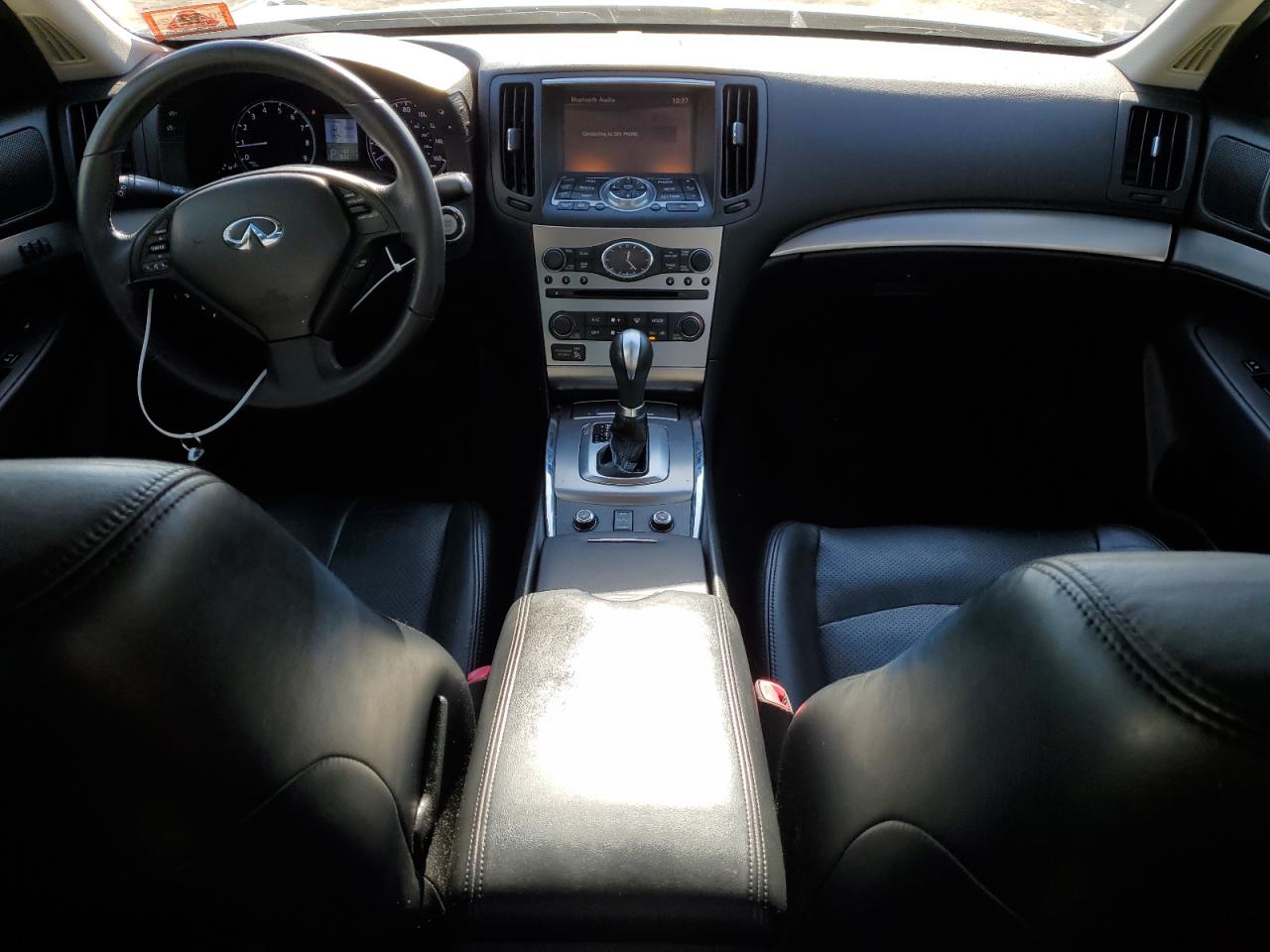 2013 Infiniti G VIN JN1CV6AR3DM764649 Copart auction photo, front end / side damage thumbnail 8