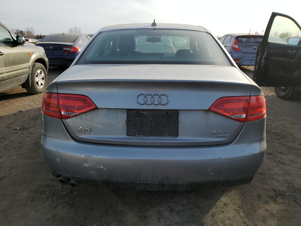 2009 Audi A4 VIN WAULF68K89N030994 Copart auction photo, side / front end damage thumbnail 6