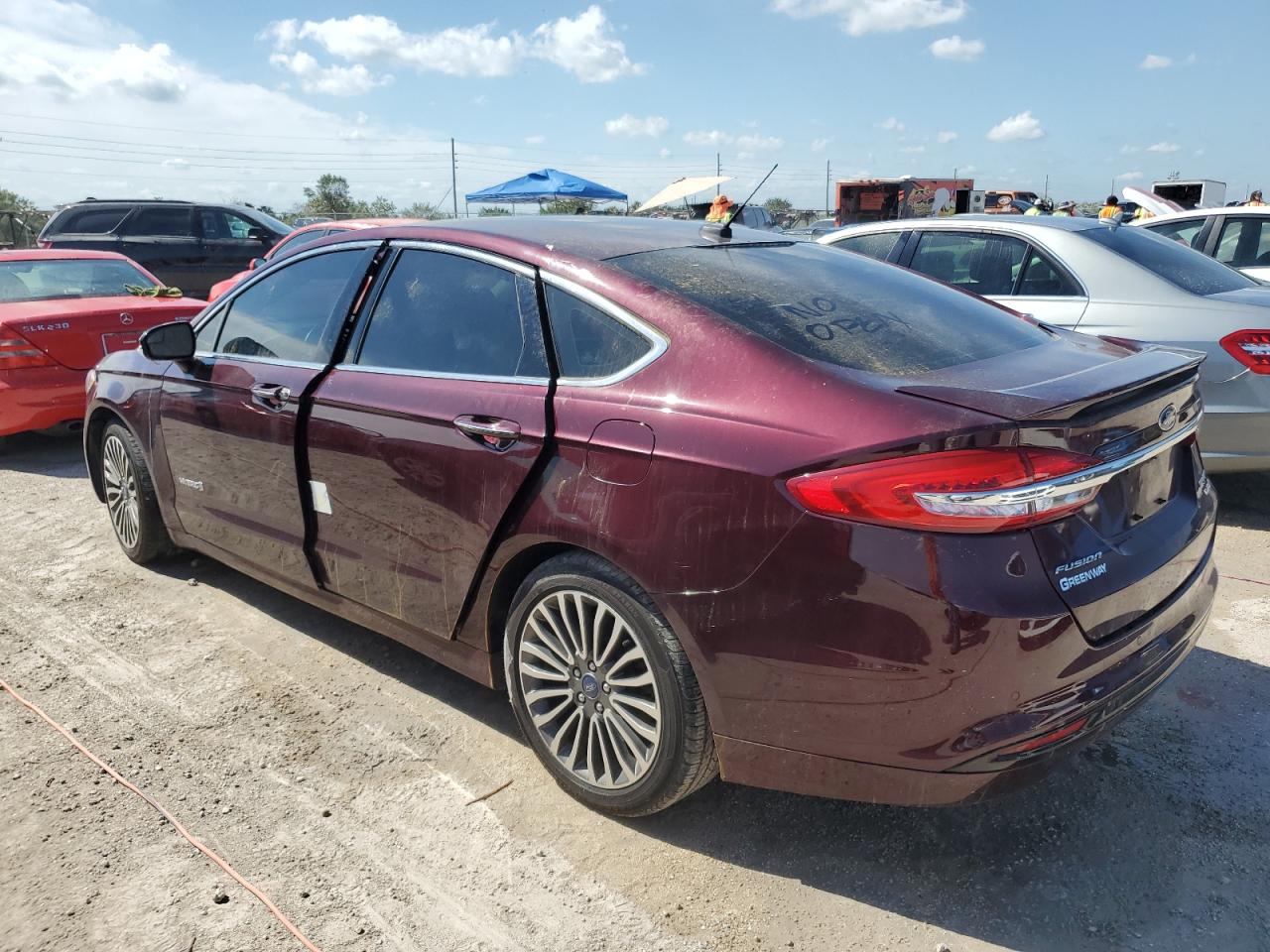 2017 Ford Fusion VIN 3FA6P0RU2HR306744 Copart auction photo, water/flood damage thumbnail 2