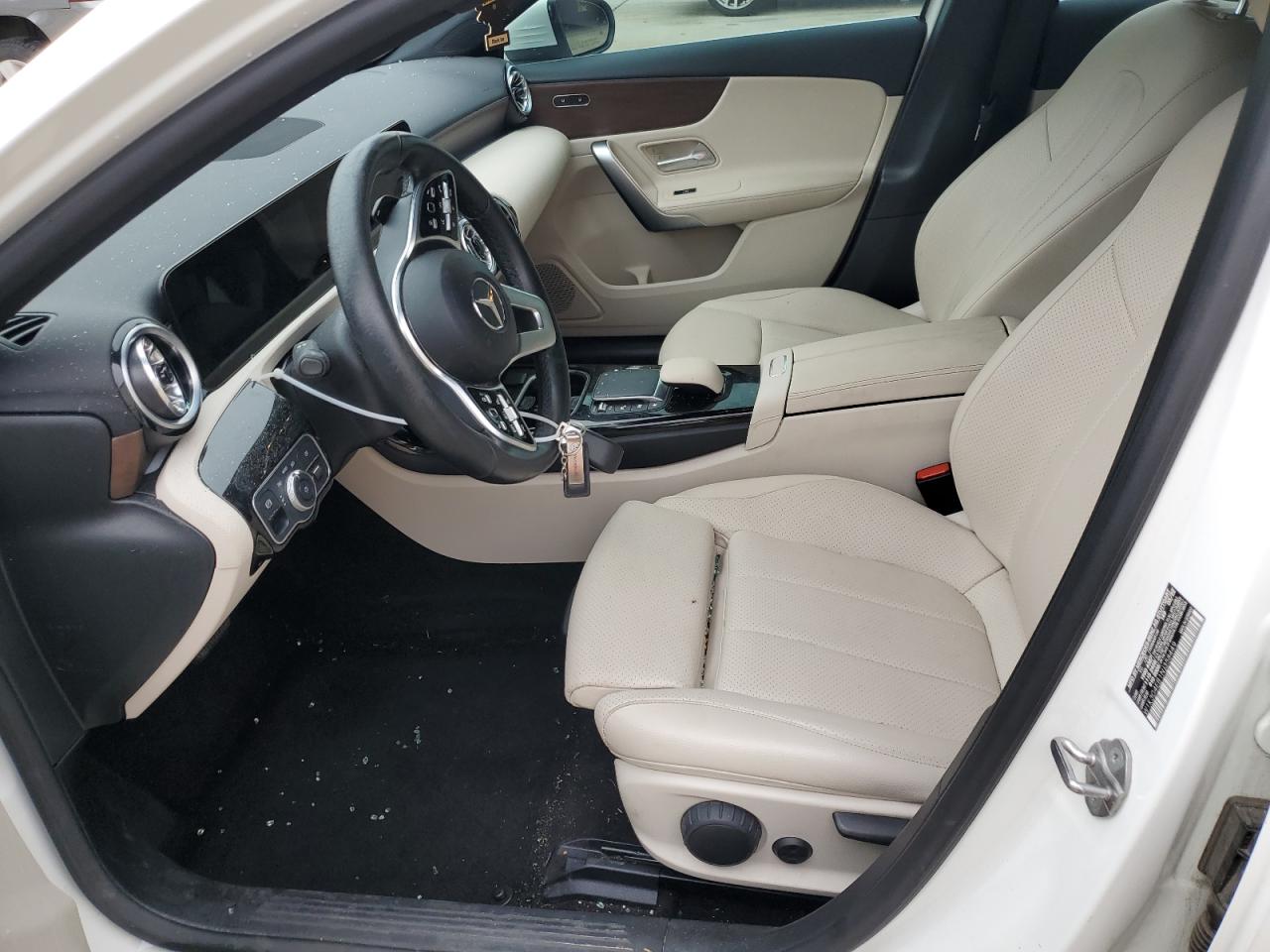 2022 Mercedes-Benz A-klasse VIN W1K3G4EB1NJ358449 Copart auction photo, side / front end damage thumbnail 7