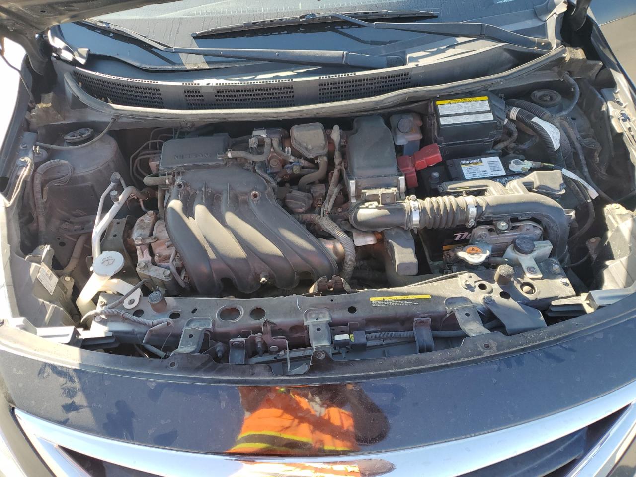 2015 Nissan Versa VIN 3N1CN7AP3FL858970 Copart auction photo, front end / side damage thumbnail 12