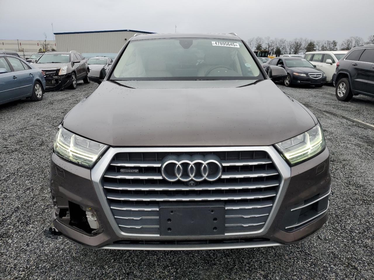 2019 Audi Q7 VIN WA1LHAF7XKD046490 Copart auction photo, front end / side damage thumbnail 5