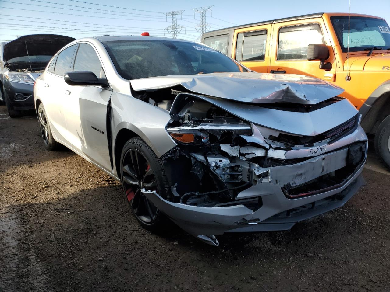 2018 Chevrolet Malibu VIN 1G1ZD5ST4JF217011 Copart auction photo, front end / minor dent/scratches damage thumbnail 4