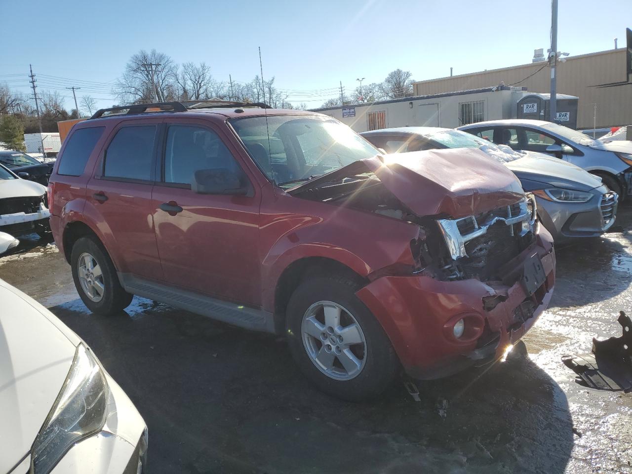 2010 Ford Escape VIN 1FMCU0D76AKA32848 Copart auction photo, front end / rear end damage thumbnail 4