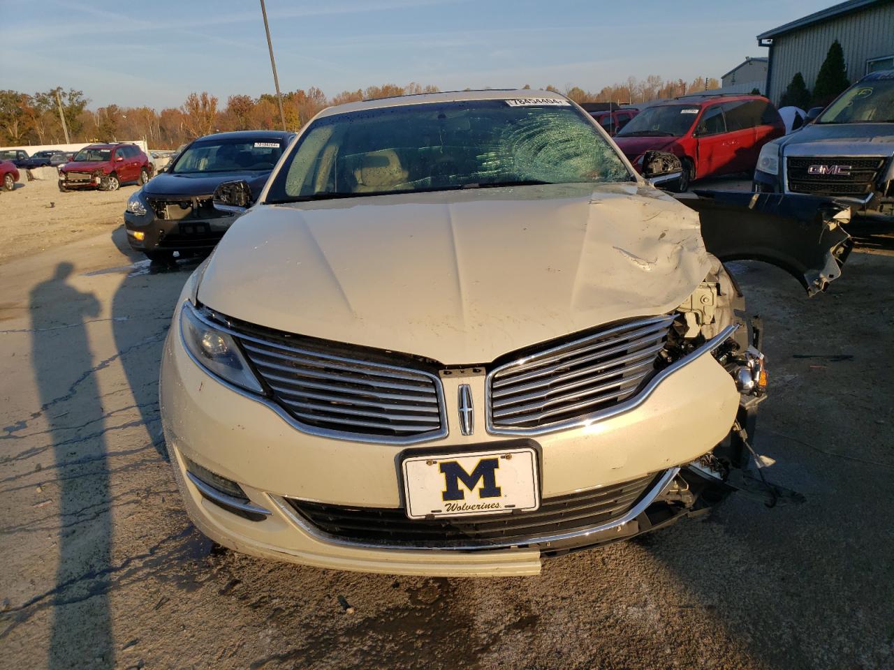 2015 Lincoln MKZ VIN 3LN6L2J92FR601831 Copart auction photo, front end damage thumbnail 5