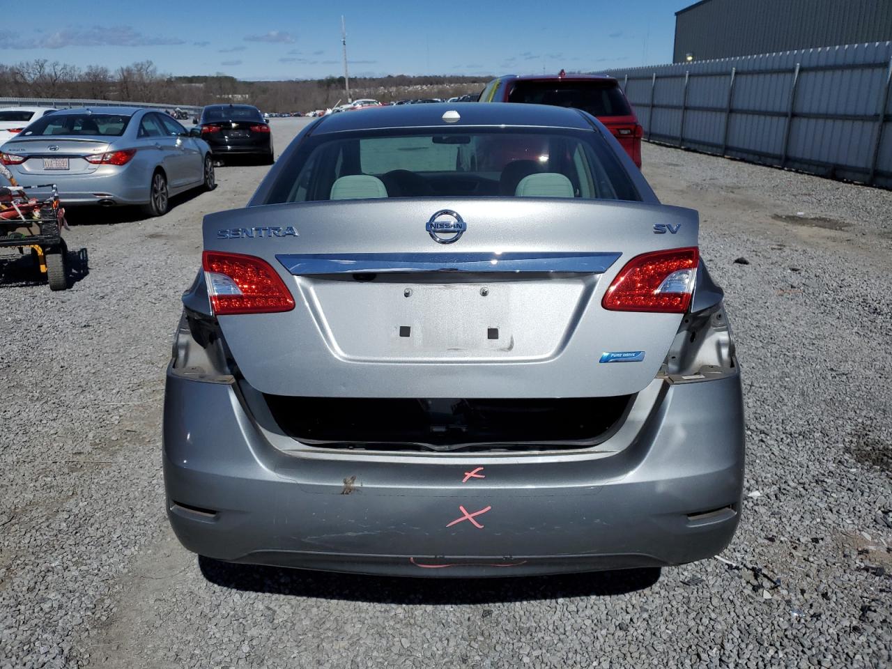2013 Nissan Sentra VIN 3N1AB7AP7DL690408 Copart auction photo, rear end / front end damage thumbnail 6