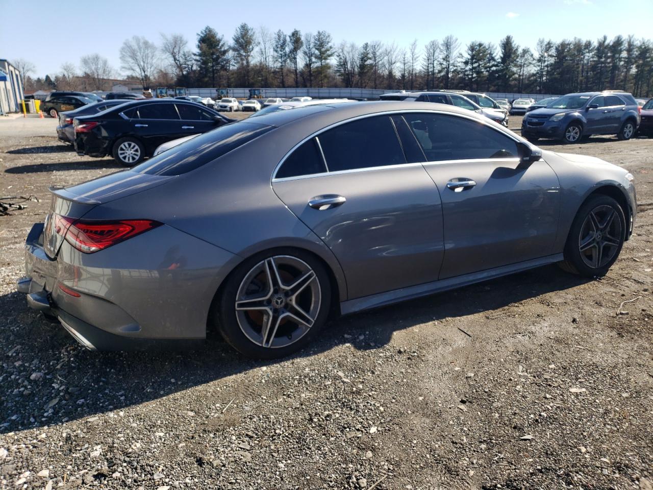 2021 Mercedes-Benz CLA-klasse VIN W1K5J4HB1MN169944 Copart auction photo, rear end / undercarriage damage thumbnail 3