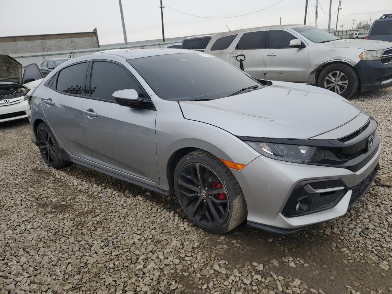 2021 Honda Civic VIN SHHFK7H40MU212682 Copart auction photo, side damage thumbnail 4