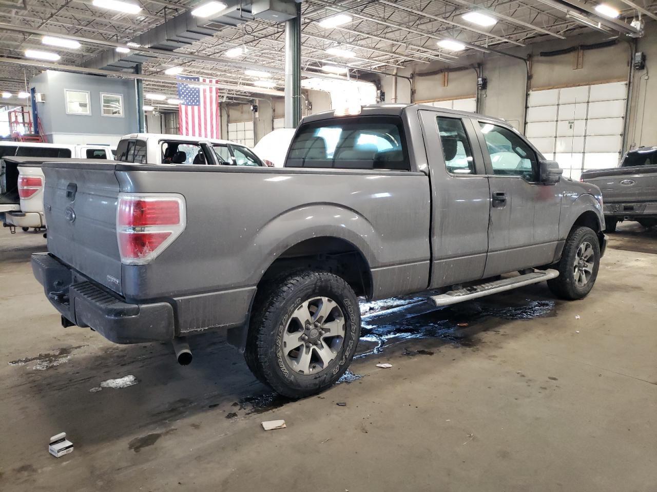 2014 Ford F-150 VIN 1FTFX1EF5EKE00950 Copart auction photo, front end / side damage thumbnail 3