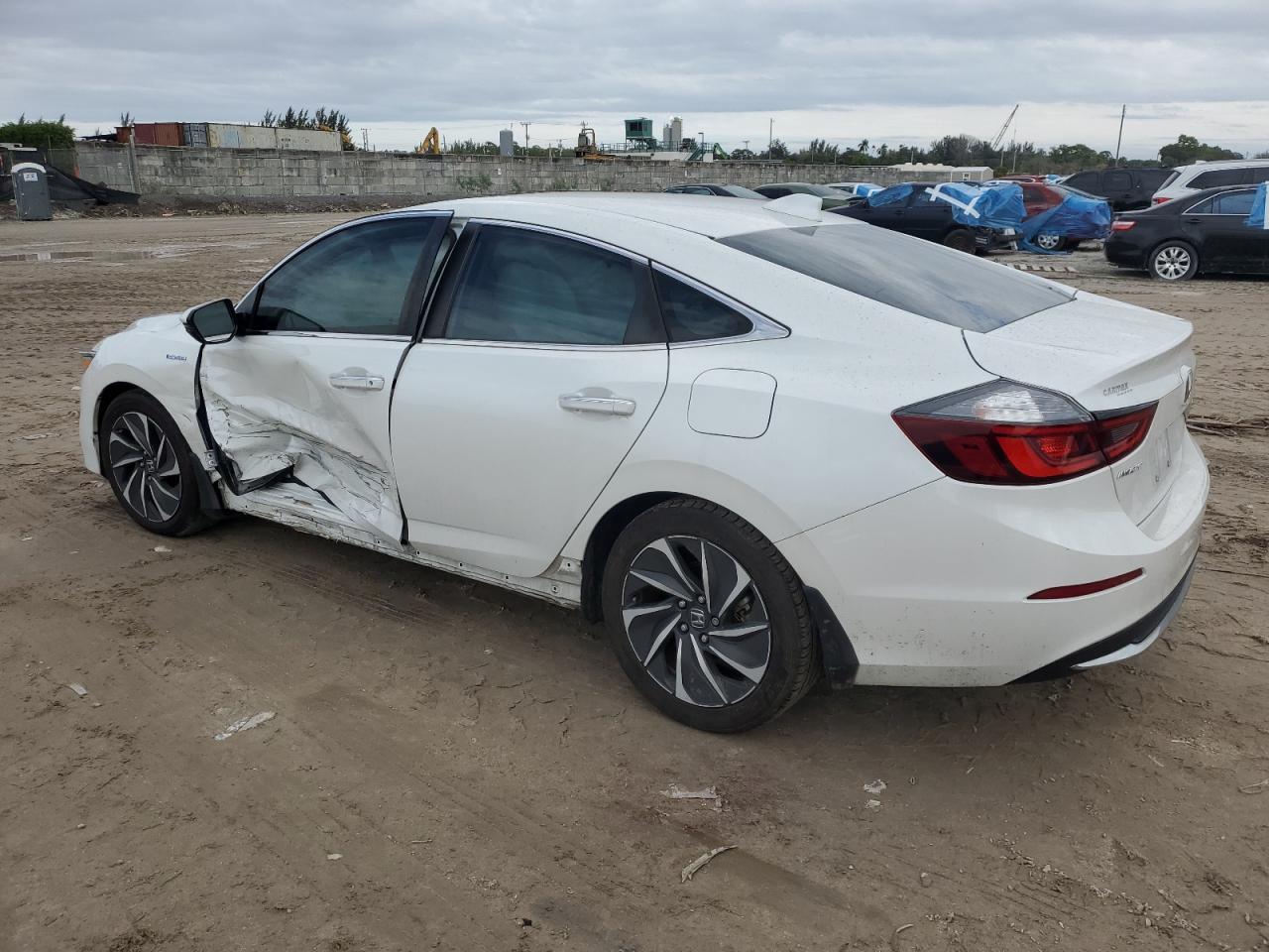 2020 Honda Insight VIN 19XZE4F95LE014347 Copart auction photo, side / minor dent/scratches damage thumbnail 2