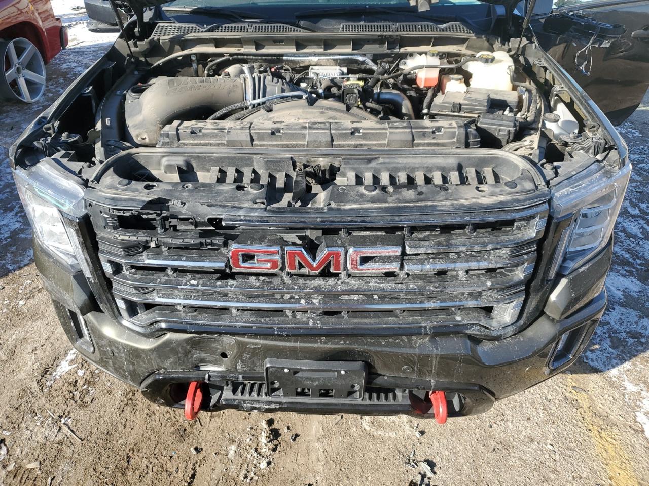 2022 GMC Sierra VIN 1GT49PEYXNF269917 Copart auction photo, all over / side damage thumbnail 11