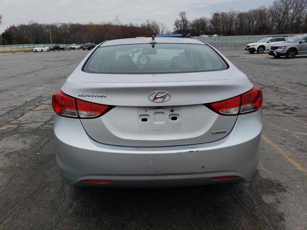 2012 Hyundai Elantra VIN 5NPDH4AE9CH121855 Copart auction photo, front end / rear end damage thumbnail 6