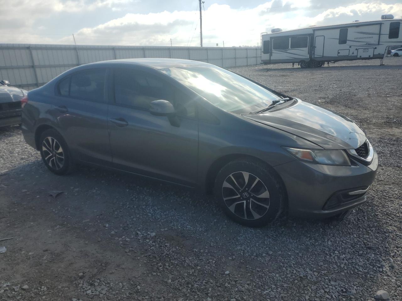 2013 Honda Civic VIN 19XFB2F55DE017330 Copart auction photo, front end damage thumbnail 4