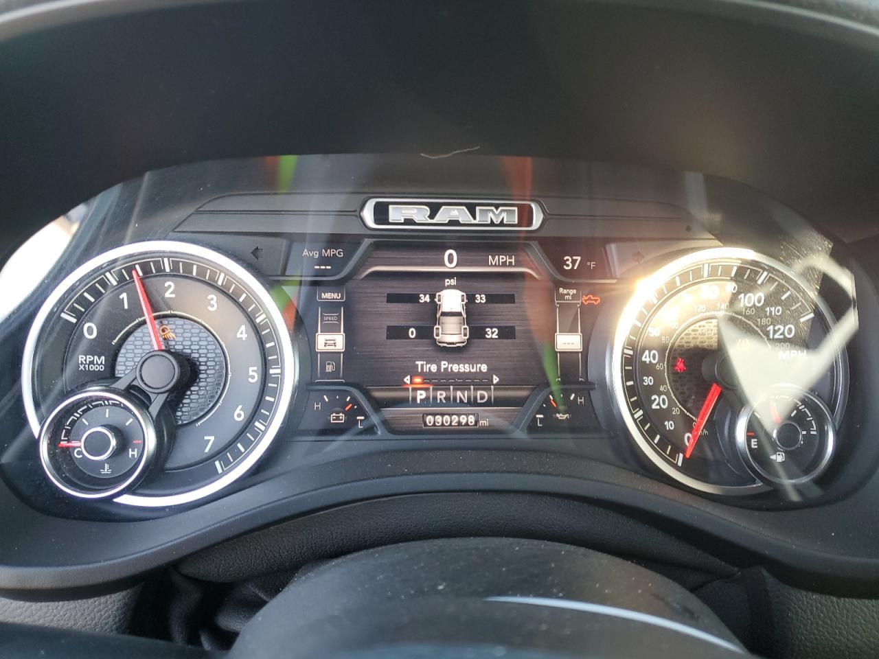 2020 RAM 1500 VIN 1C6SRFJT9LN219810 Copart auction photo, rear end damage thumbnail 9