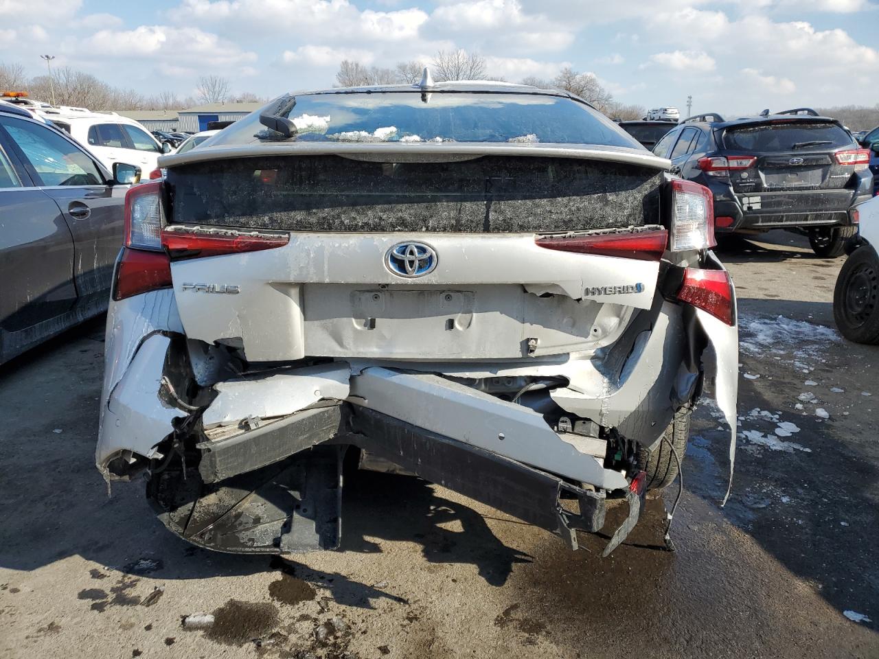 2021 Toyota Prius VIN JTDKAMFU3M3147845 Copart auction photo, rear end damage thumbnail 6