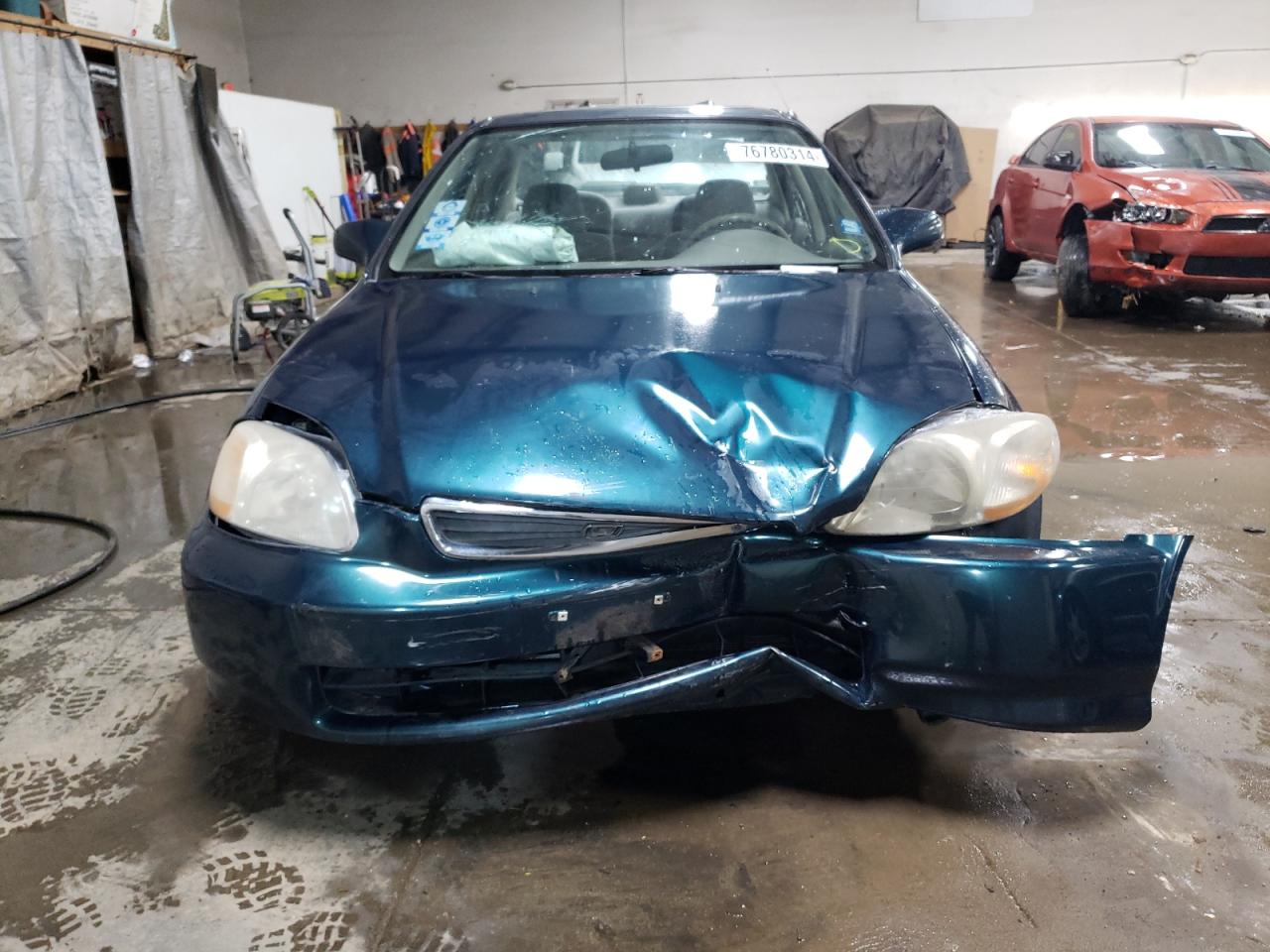 1998 Honda Civic VIN 1HGEJ8649WL012457 Copart auction photo, front end damage thumbnail 5