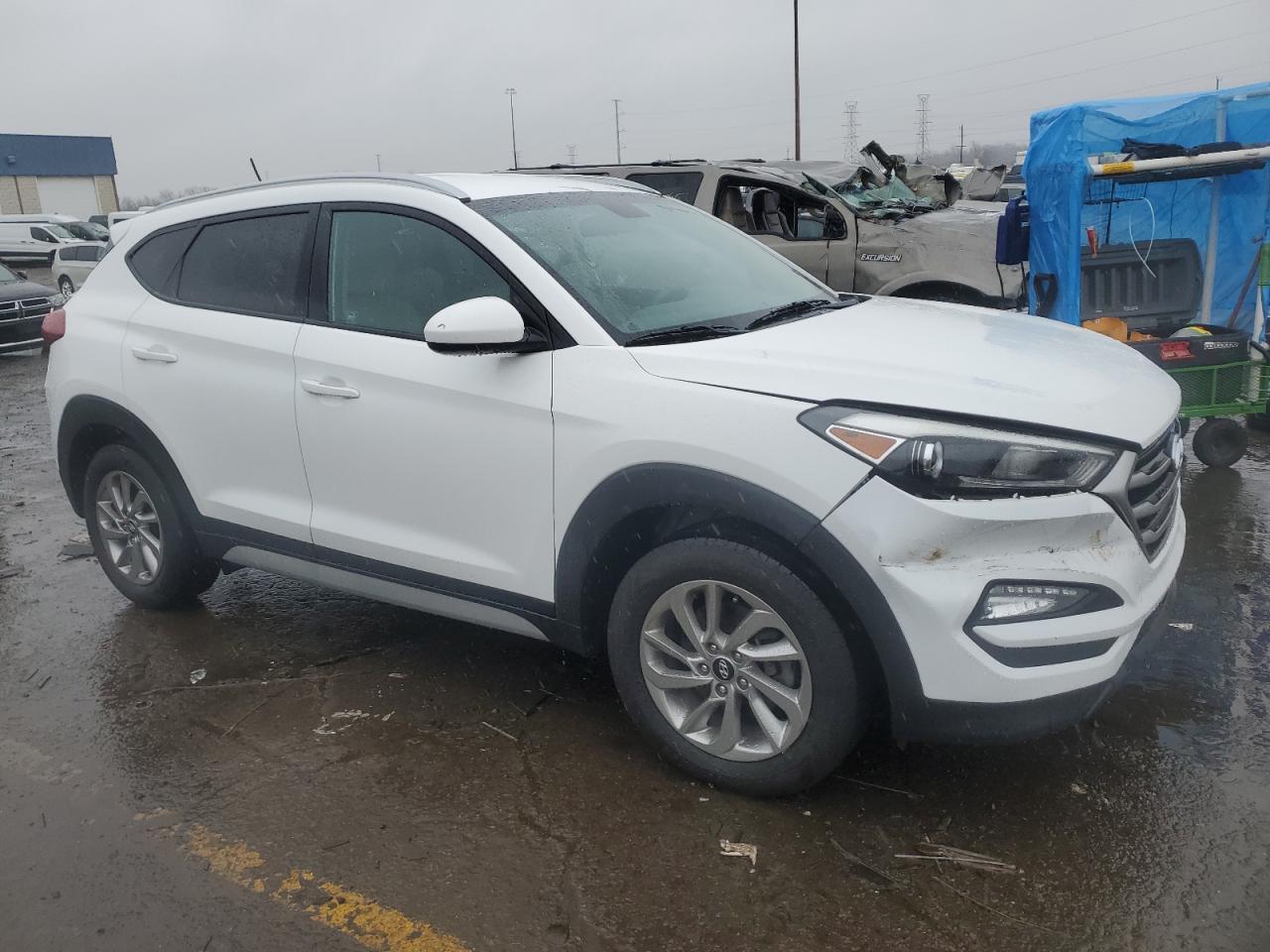 2017 Hyundai Tucson VIN KM8J3CA41HU418436 Copart auction photo, front end damage thumbnail 4