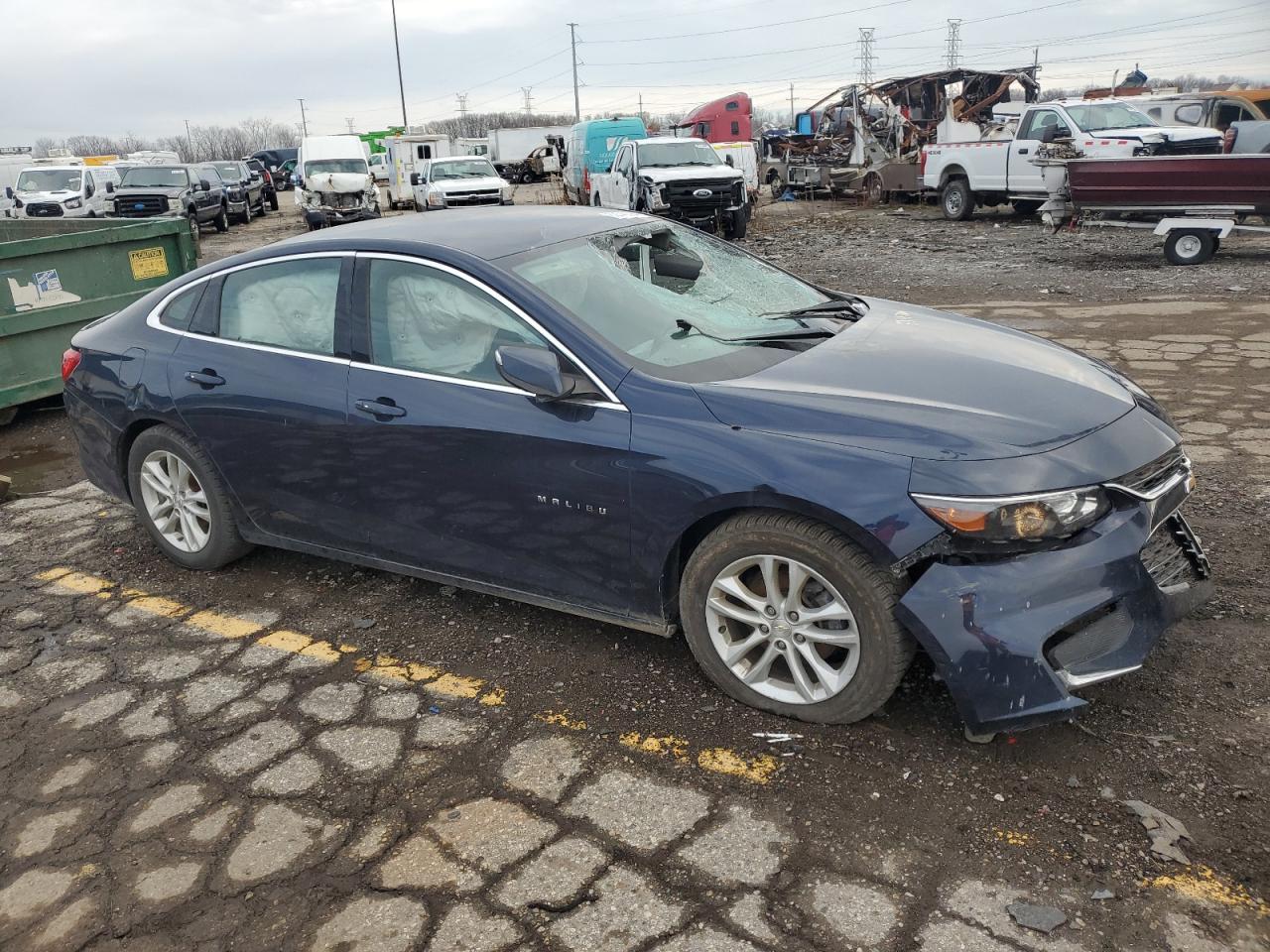 2017 Chevrolet Malibu VIN 1G1ZE5ST0HF106009 Copart auction photo, all over damage thumbnail 4