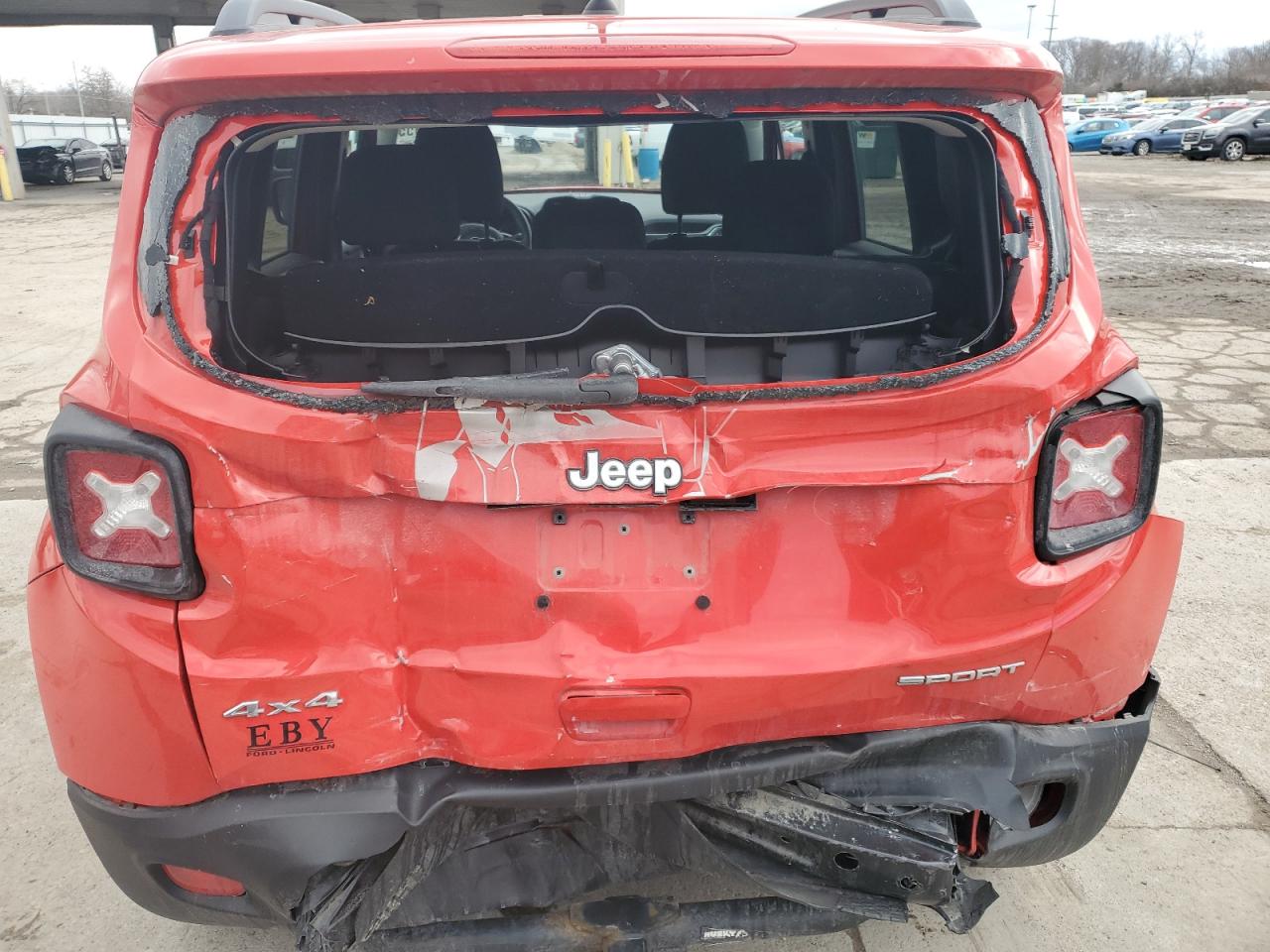 2018 Jeep Renegade VIN ZACCJBAB0JPJ11694 Copart auction photo, front end / rear end damage thumbnail 6