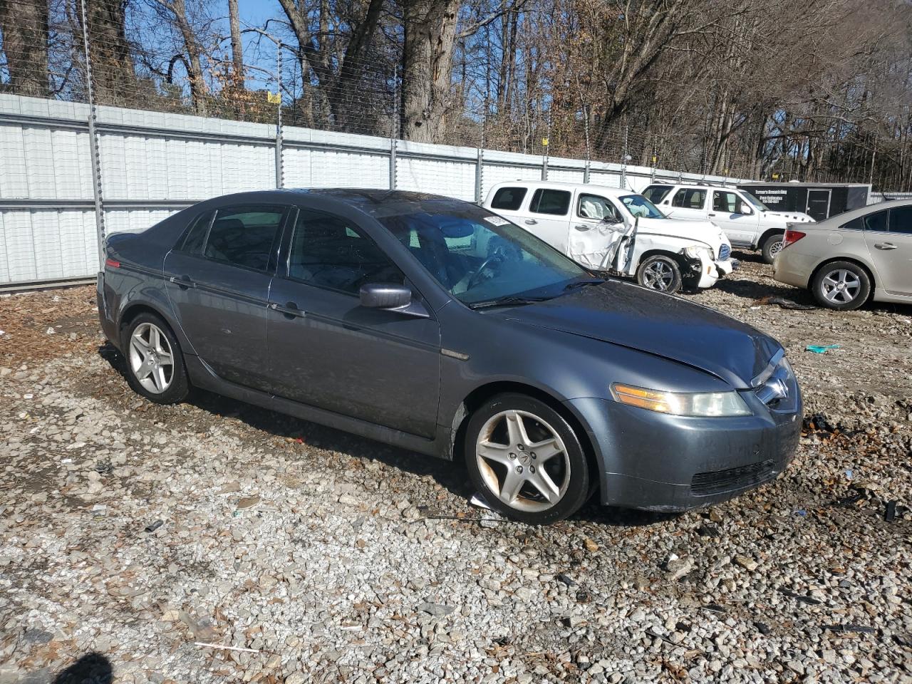 2005 Acura TL VIN 19UUA66245A035489 Copart auction photo, rear end / front end damage thumbnail 4