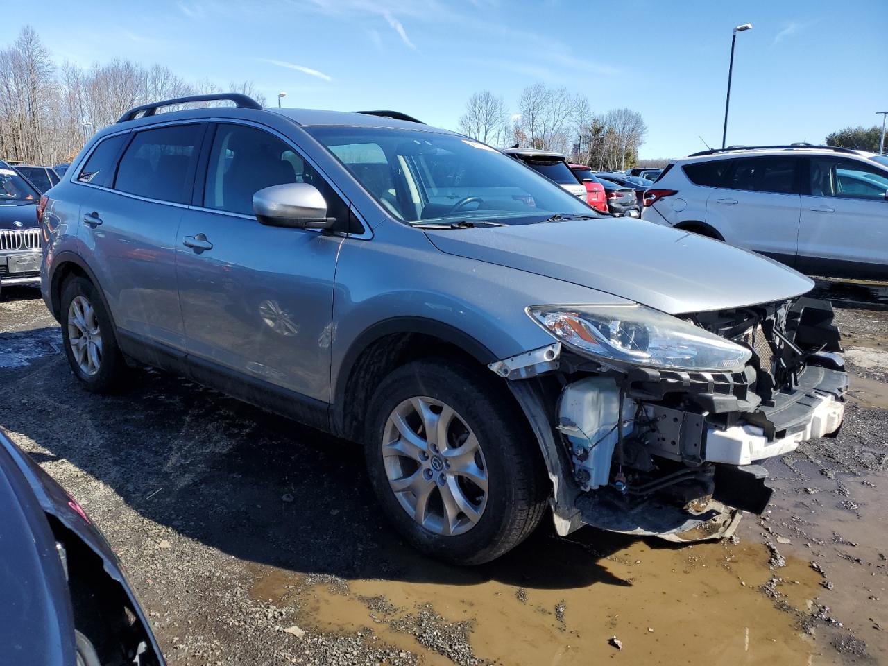2014 Mazda CX-9 VIN JM3TB3CVXE0435316 Copart auction photo, front end / minor dent/scratches damage thumbnail 4