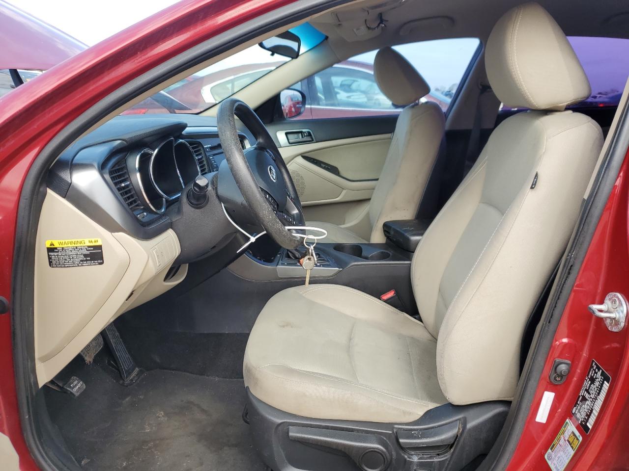2013 KIA Optima VIN 5XXGM4A7XDG147453 Copart auction photo, front end / side damage thumbnail 7