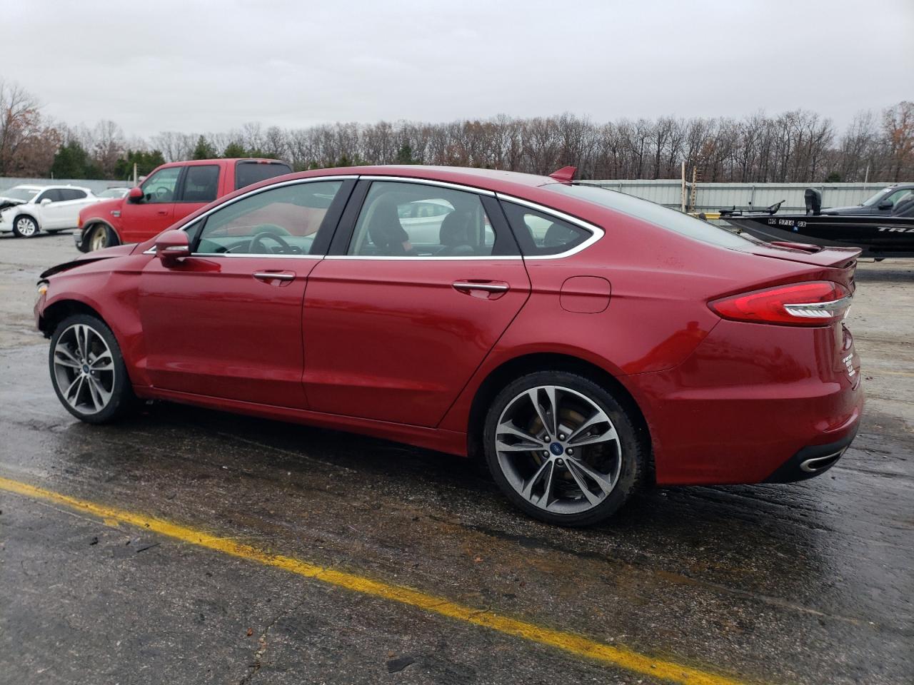 2019 Ford Fusion VIN 3FA6P0D95KR220368 Copart auction photo, front end damage thumbnail 2