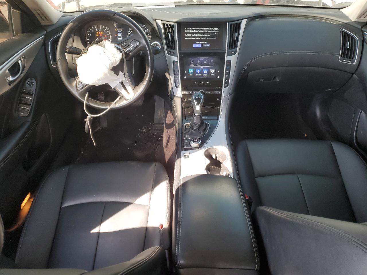 2019 Infiniti Q50 VIN JN1EV7AP4KM543376 Copart auction photo, front end damage thumbnail 8