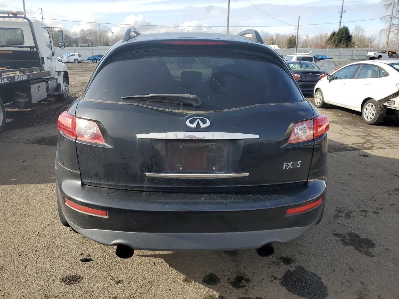 2003 Infiniti FX VIN JNRAS08W33X201216 Copart auction photo, front end / mechanical damage thumbnail 6