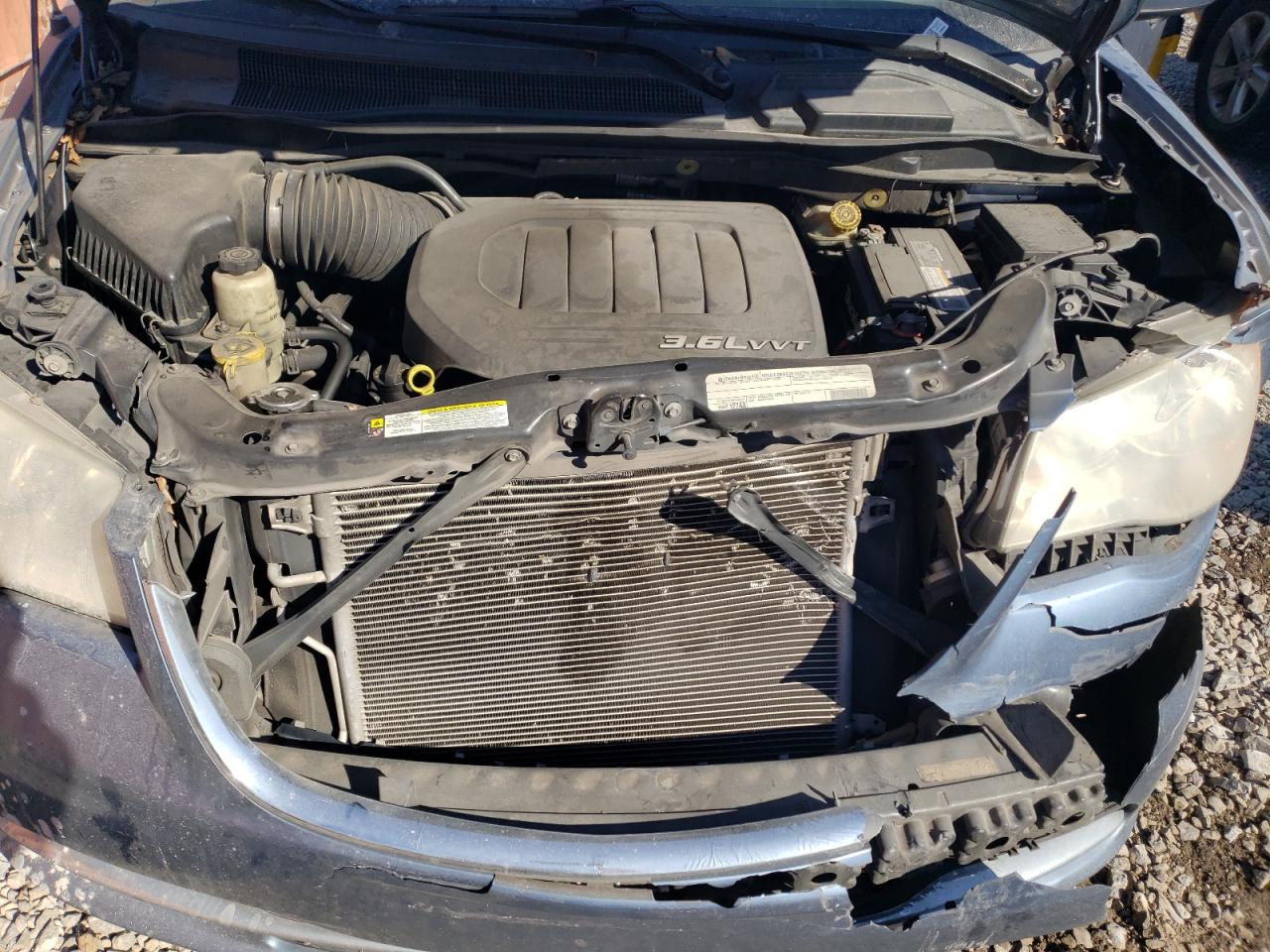 2011 Chrysler Town & Country VIN 2A4RR5DGXBR785082 Copart auction photo, front end damage thumbnail 12