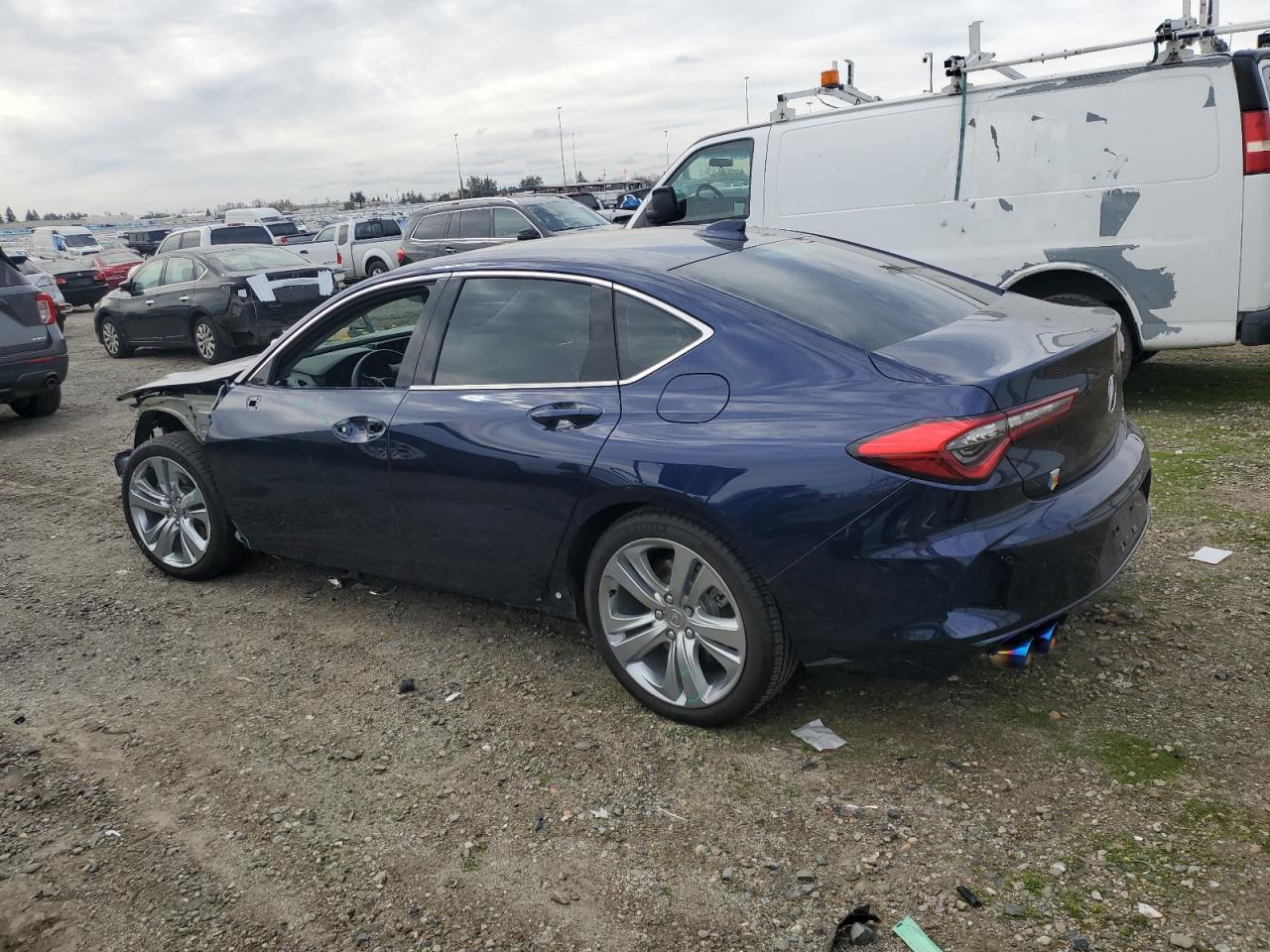 2022 Acura TLX VIN 19UUB6F45NA001155 Copart auction photo, front end damage thumbnail 2