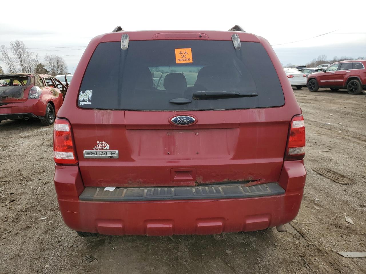 2011 Ford Escape VIN 1FMCU9D76BKA76175 Copart auction photo, side / front end damage thumbnail 6