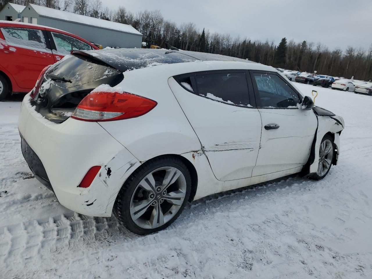 2012 Hyundai Veloster VIN KMHTC6AD3CU066141 Copart auction photo, front end / side damage thumbnail 3