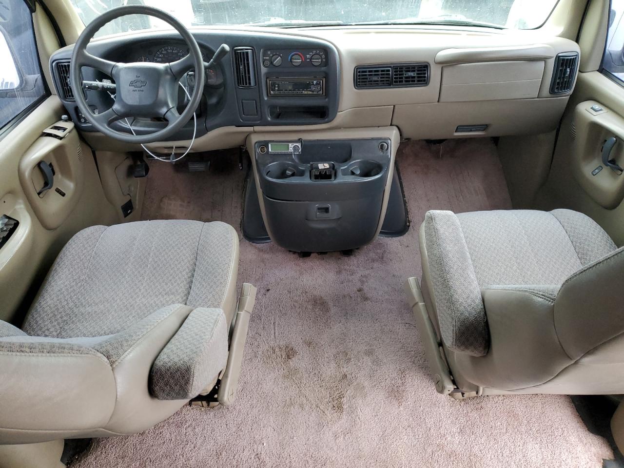 1999 Chevrolet Express VIN 1GCHG39R8X1039196 Copart auction photo, front end damage thumbnail 8