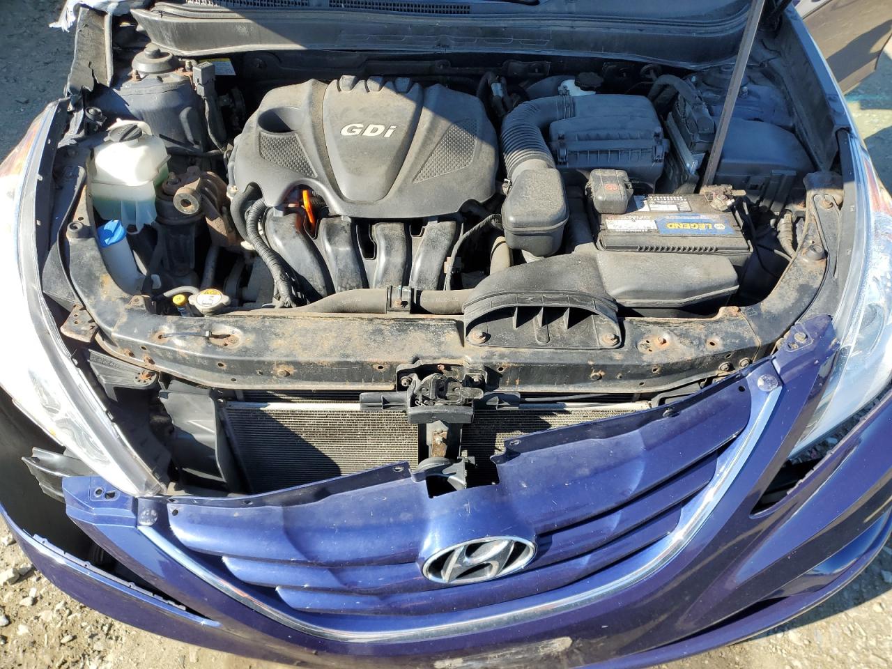 2013 Hyundai Sonata VIN 5NPEB4AC6DH701053 Copart auction photo, front end / side damage thumbnail 12