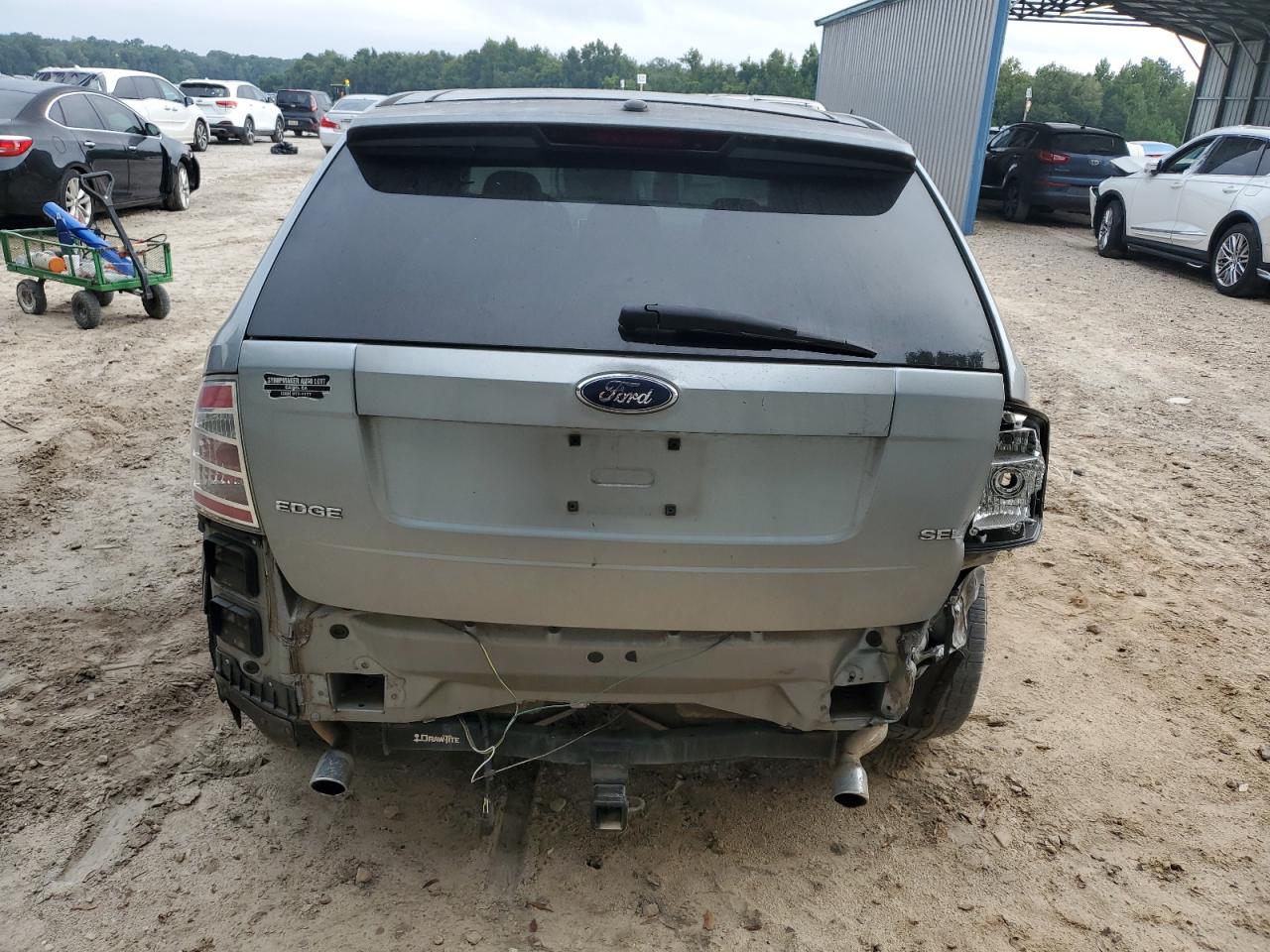 2007 Ford Edge VIN 2FMDK38C17BB43359 Copart auction photo, rear end damage thumbnail 6