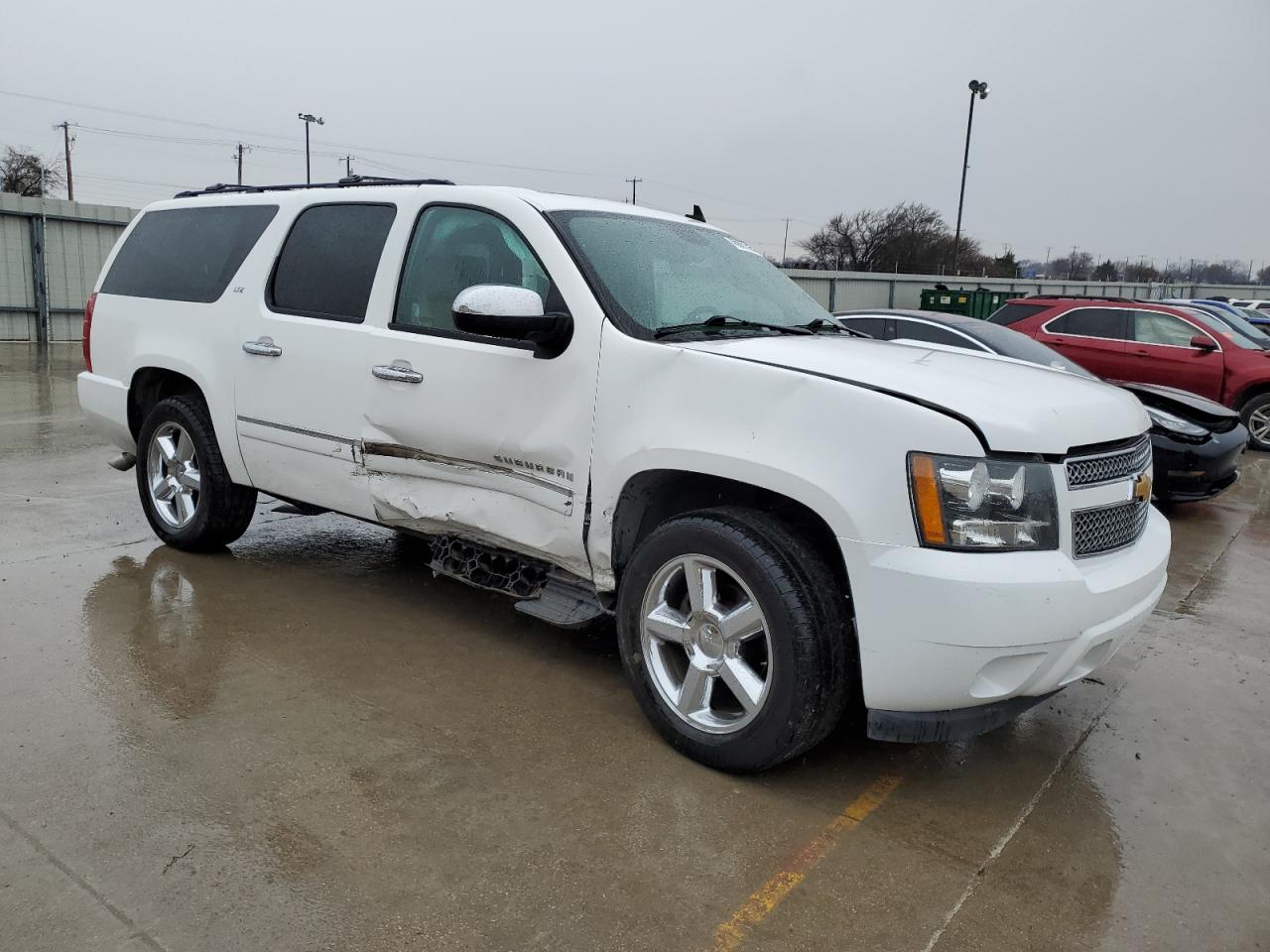 2012 Chevrolet Suburban VIN 1GNSCKE08CR301286 Copart auction photo, side / hail damage thumbnail 4
