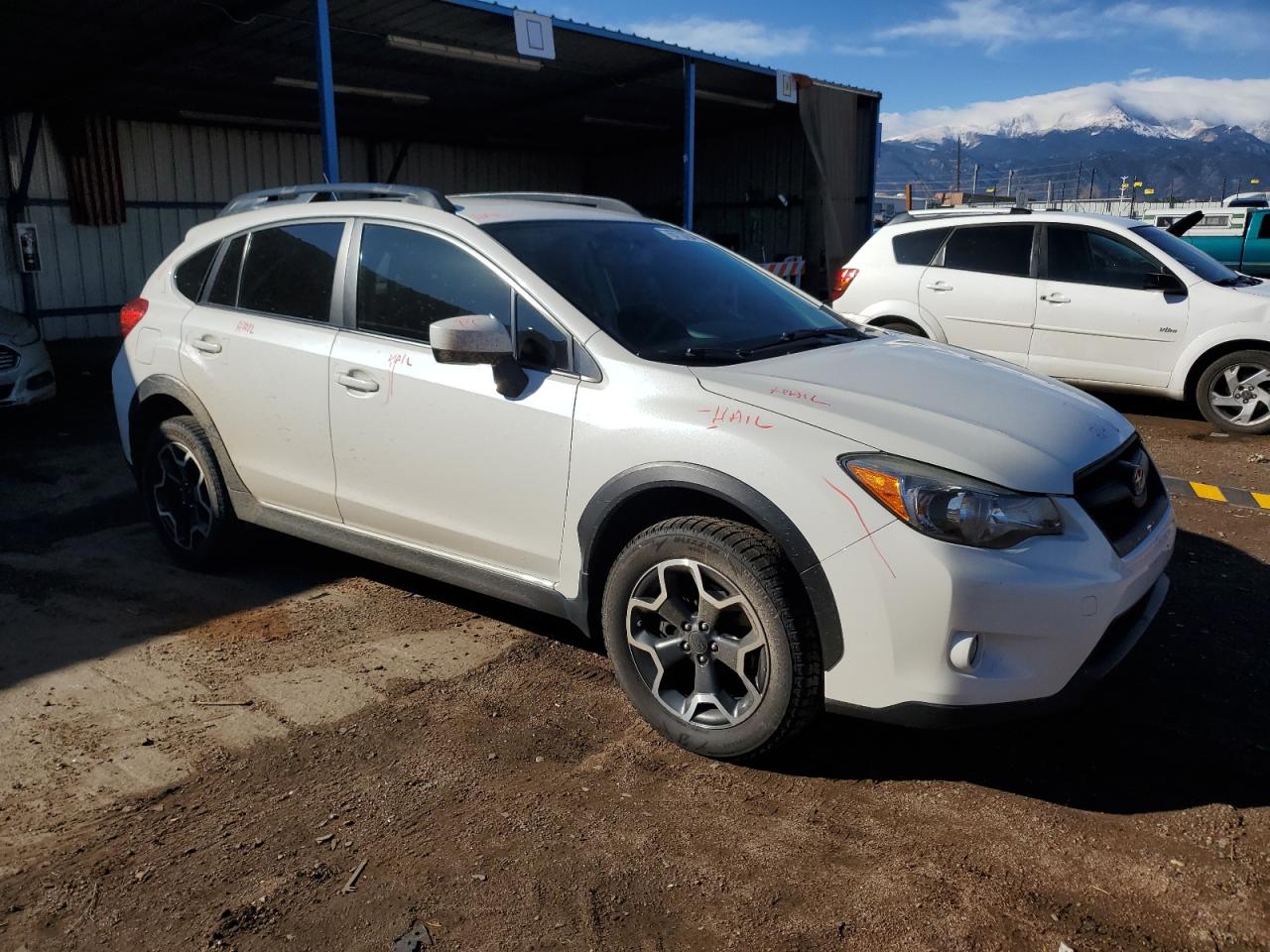 2015 Subaru XV VIN JF2GPACC7F8323124 Copart auction photo, side / front end damage thumbnail 4