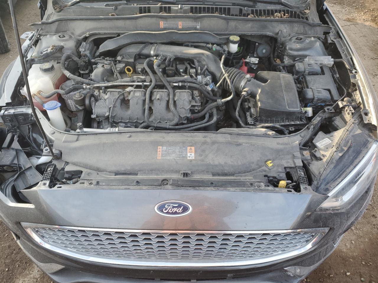 2019 Ford Fusion VIN 3FA6P0K91KR271269 Copart auction photo, front end / side damage thumbnail 11