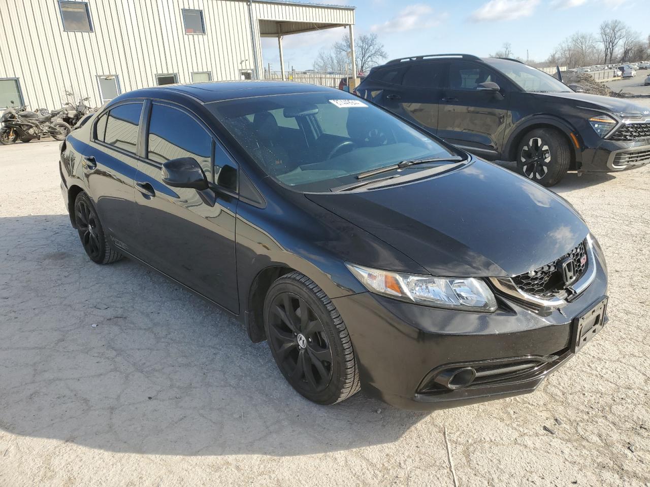 2013 Honda Civic VIN 2HGFB6E50DH706710 Copart auction photo, rear end damage thumbnail 4