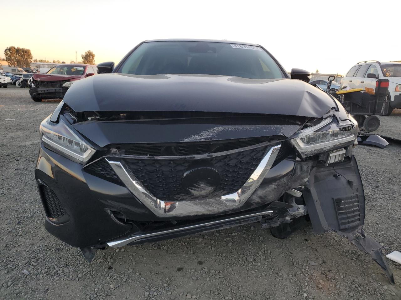 2020 Nissan Maxima VIN 1N4AA6CVXLC369307 Copart auction photo, front end / all over damage thumbnail 5