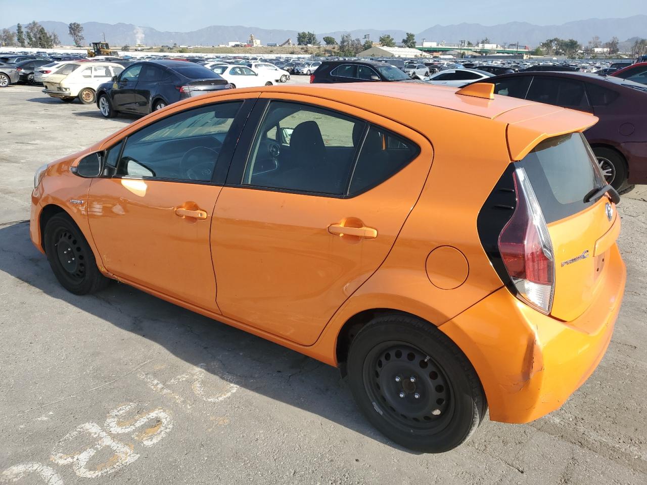 2015 Toyota Prius VIN JTDKDTB32F1103056 Copart auction photo, rear end / side damage thumbnail 2