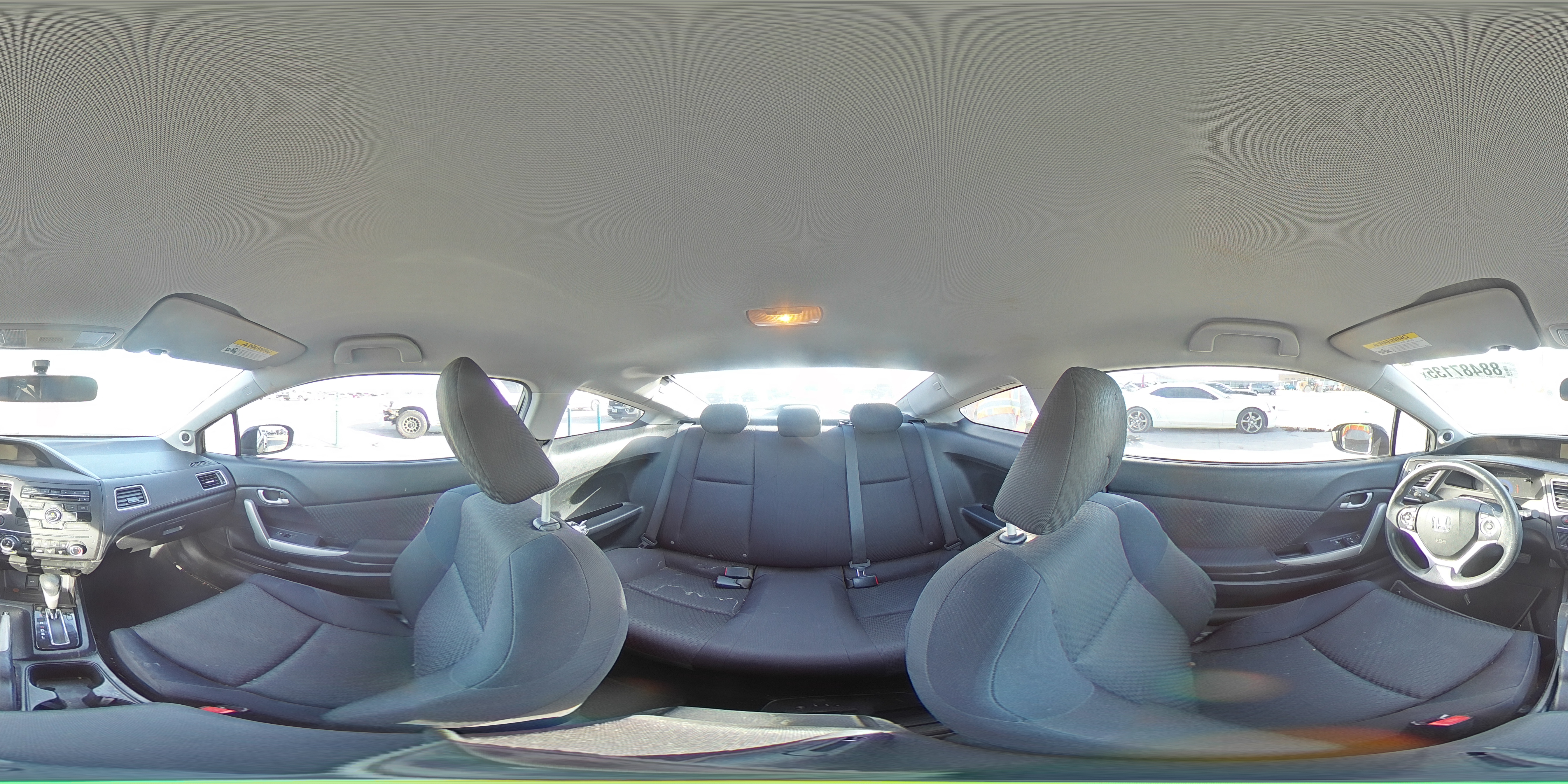 2014 Honda Civic VIN 2HGFG3B53EH523890 Copart auction photo, rear end damage thumbnail 12