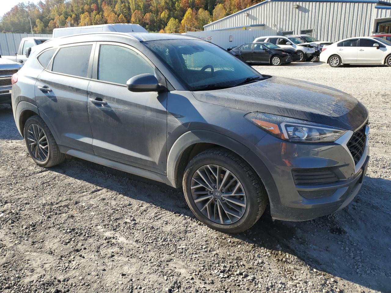 2021 Hyundai Tucson VIN KM8J3CAL0MU408689 Copart auction photo, burn - engine damage thumbnail 4