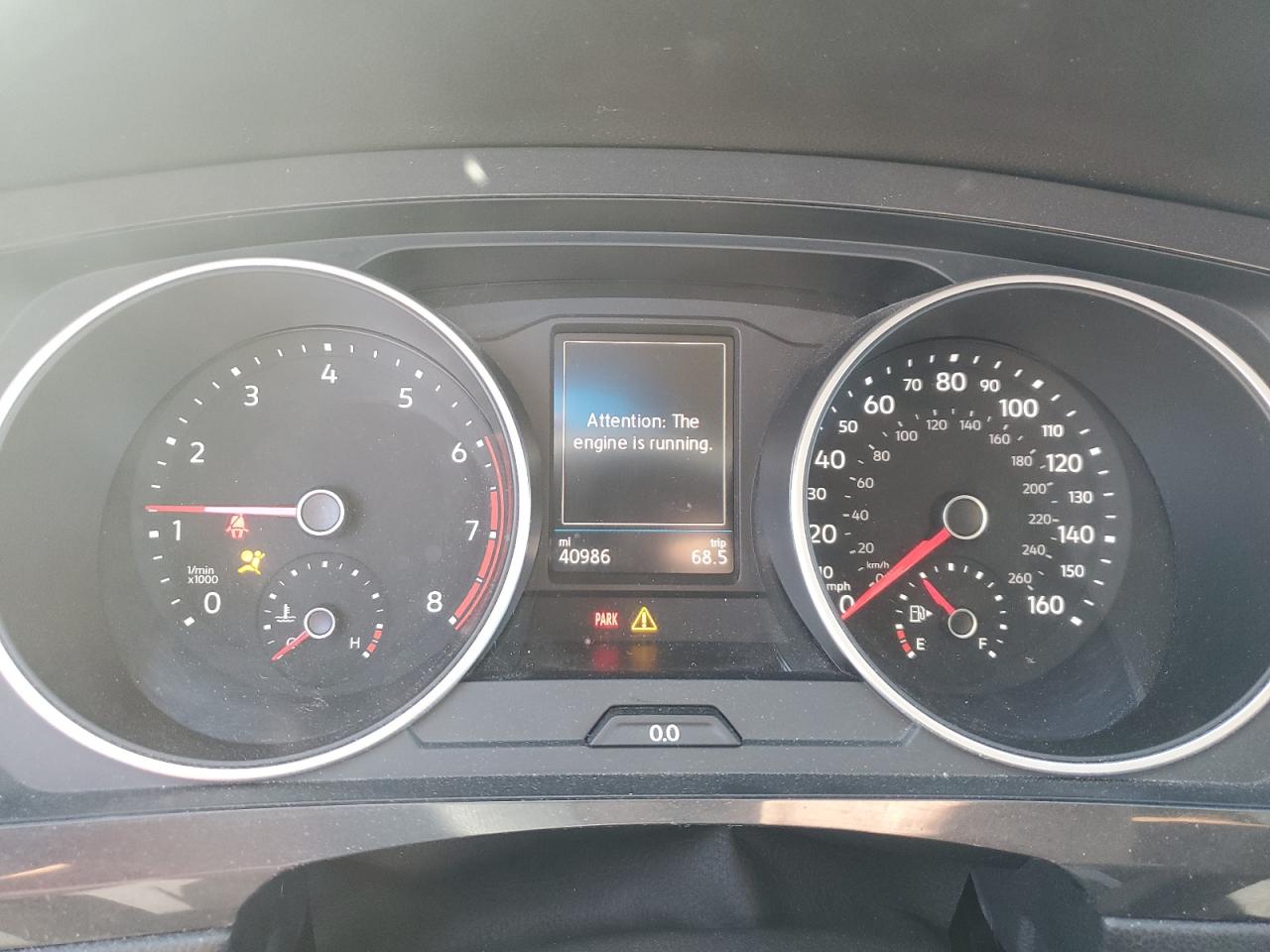 2019 Volkswagen Tiguan VIN 3VV0B7AX1KM110572 Copart auction photo, side damage thumbnail 9